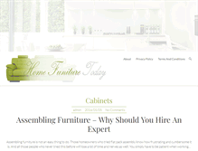 Tablet Screenshot of homefurnituretoday.com